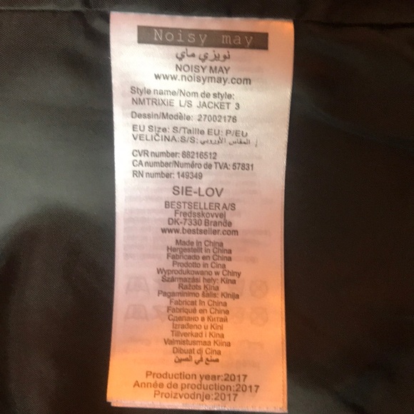 Noisy May faux suede jacket - Picture 4 of 4